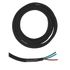Câble électrique textile 3 x 0,75 mm² pour luminaire 3 m noir - TIBELEC