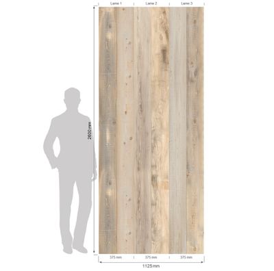 Lambris PVC Element 3D nordic - 8 x 375 x 2600 mm - GROSFILLEX