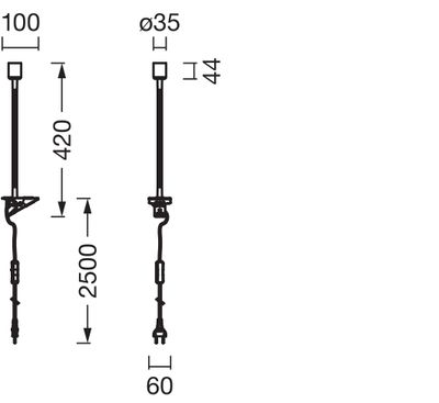 Spot à pince GU10 flexible en métal 5W Blanc - OSRAM