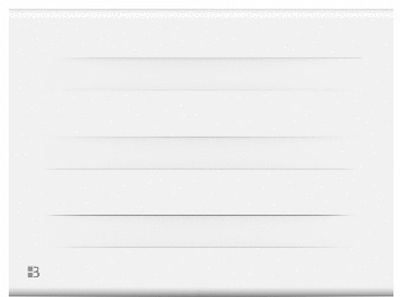 Radiateur à inertie sèche TERRA 500W blanc horizontal - BESTHERM