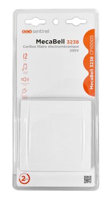 Sonnette filaire 230V 1 mélodie 2 notes Mecabell 3238 - SCS SENTINEL