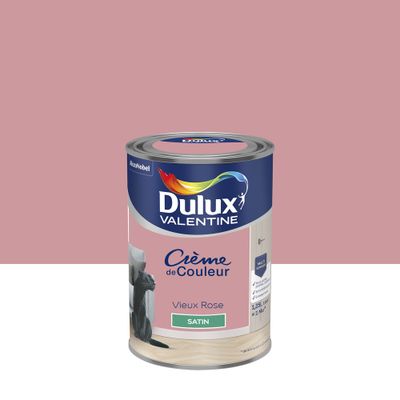 Peinture Crème de Couleur Vieux Rose satin 1,25 L- DULUX VALENTINE