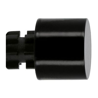 Embout déco bouchon en métal diam 28 mm Finition Noir brillant  par 2 - MOBOIS