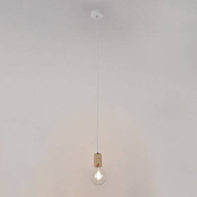 Suspension bois blanc E27 60W FAGO - COREP