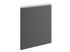 Porte avec poignée intégrée pour meuble de cuisine Mallorca gris plomb mat 70 x 60 cm OFITRES