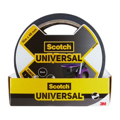Ruban adhésif de réparation toile Universal noir 10 m x 48 mm - SCOTCH 
