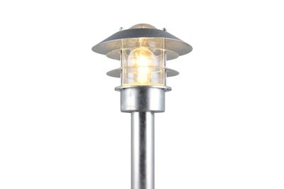 Potelet extérieur E27 100cm IP44 10W Zinc - Ruvuma TRIO