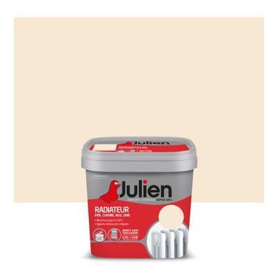 Peinture radiateur blanc cassé satiné 0,75 L - JULIEN
