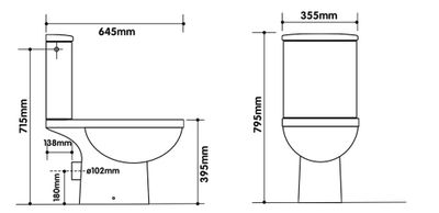Pack WC à poser sans bride Melody - GODART