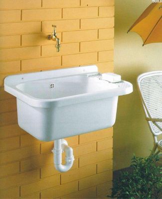 Bac pour buanderie avec vidage L 59 x P 37 x H 27 cm - FITT