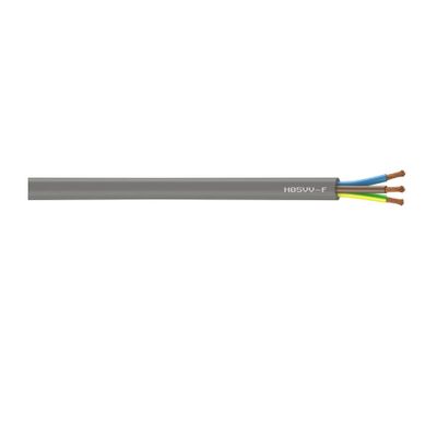 Câble électrique H05VV-F 3G2,5 mm² souple intérieur 50 m gris