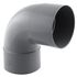 Coude PVC évacuation 87° femelle/femelle Ø100 - FITT