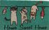 Tapis coco blanchi chatons 40 x 60 cm - ID HOME