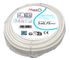 Câble électrique H03VVH2-F 2 x 0,75 mm² souple plat intérieur 25 m blanc - NEXANS