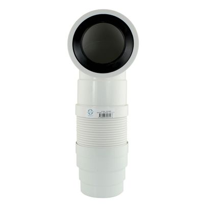 Pipe WC souple extensible coudée 190-390mm - FITT