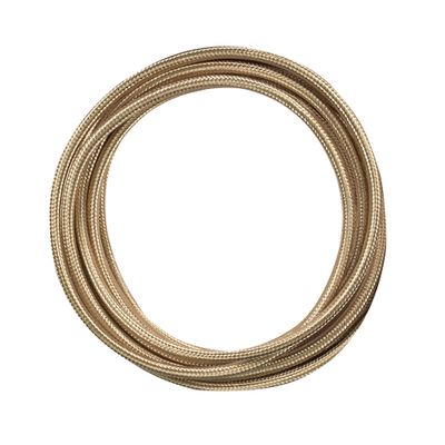 Câble électrique tissu plat doré 3m - TIBELEC