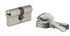 Cylindre de serrure double entrée 30 x 30 mm acier nickelé 5 clés SERRUPRIX