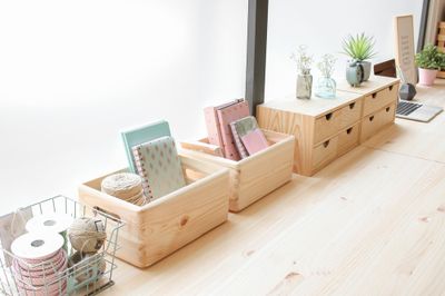 Caisse en bois 30 x 20 x 14 cm sans couvercle
