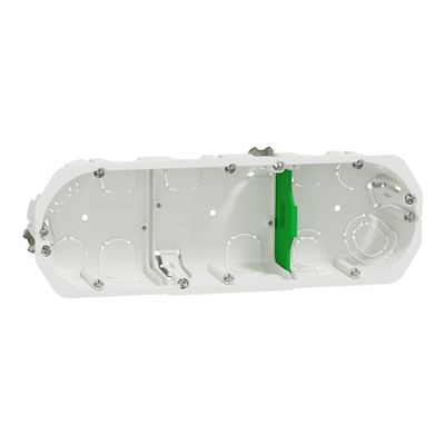 Boite d'encastrement 3 postes 67x40mm IP20 pour Multimatériaux - Multifix Schneider Electric