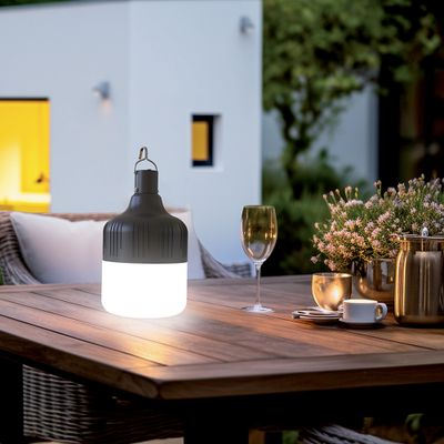 Lanterne à suspendre solaire/USB LED noir IP44 250 lumens Lumière du jour - XANLITE