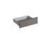 Façade tiroir pour meuble de cuisine Lotus basalte mat 13,8 x 60 cm OFITRES
