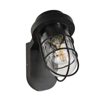 Applique extérieur E27 Lacanau noir IP44 40W - COREP