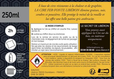 Cire nourrissante fer-fonte 250ml - LIBERON