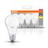 Ampoules LED standard E27 8,5W = 806 lumens blanc chaud par 4 - OSRAM