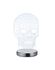 Lampe à poser LED Skull chrome et transparent 600 lumens blanc variable CCT - REALITY