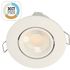 Spot LED encastrable salle de bain IP65 et BBC orientable Blanc - Atlas ARLUX