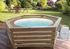 Habillage en bois hexagonal pour spas et piscines gonflables 209 x 209 x 71 cm 4,12 m², Livraison à domicile incluse - HABRITA