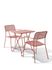 Salon de balcon PAON acier terracotta 2 places - BOCARNEA