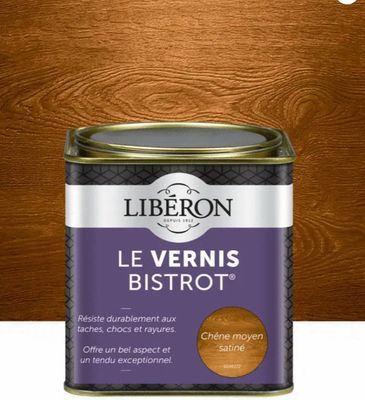 Vernis bistrot chêne moyen satin 0,5 L - LIBERON