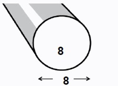 ROND ACIER ETIRE VERNI 8MM 1M CQFD