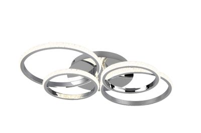 Plafonnier LED Cires chrome 3400 lumens blanc neutre - REALITY