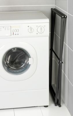 Porte-serviettes pliable Lava noir mat WENKO