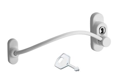 Entrebâilleur de fenêtre à câble blanc THIRARD