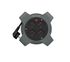 Mini enrouleur électrique 5m 4 prises noir/gris - LINK2HOME