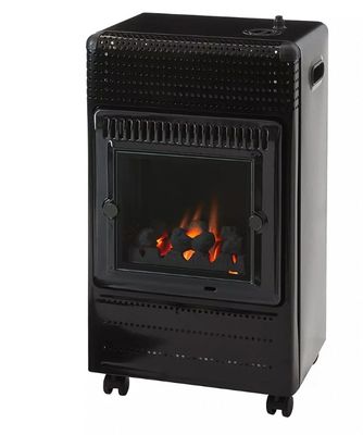 Poêle à gaz infrableu effet flamme EKTOR FIRE 3,4 kW noir - FAVEX