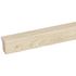 Profil de finition MDF Decowall chêne clair sur fond noir - 12 x 20 x 2600 mm - AJ TIMBER