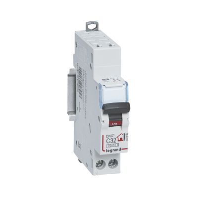 Disjoncteur phase+neutre 32A 3kA bornes automatiques - LEGRAND