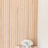 Panneau décoratif MDF 3D Latt pepper oak sur fond blanc - Lot de 2 - 20 x 287 x 2500 mm - AJ TIMBER