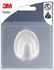 Crochet ovale grand modèle adhésif charge 1,2 kg blanc 3M