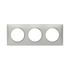 Plaque carrée 3 postes aluminium Dooxie LEGRAND