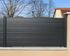 Poteau de clôture P-MEX gris anthracite H 2,30 m - 80 x 80 mm - MOREY