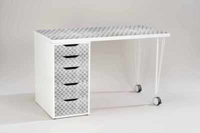 Adhésif décoratif industriel acier martelé brillant 1,5 x 0,45 m VENILIA