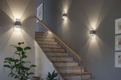 Applique extérieur LED IP44 640 lumens lumière blanc chaud Argent - Tharin PAULMANN