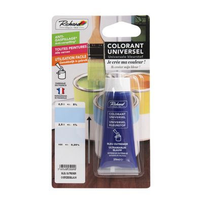 Colorant universel pour peinture 25 ml bleu outremer RICHARD