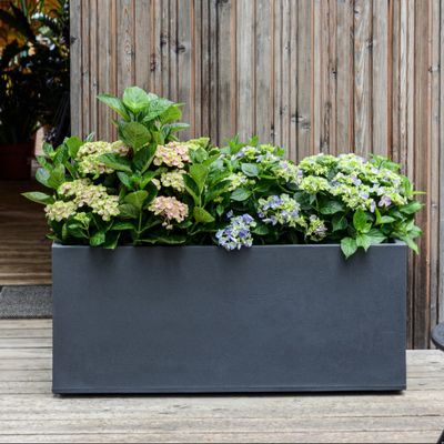 Jardinière Basalt décor béton 99,5 x 39 x 43 cm - EDA