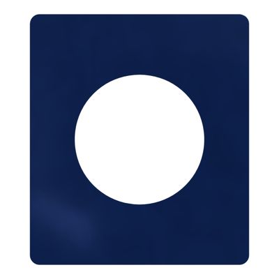 Plaque de finition 1 poste Odace 2025 Architecte bleu émaillé - SCHNEIDER ELECTRIC